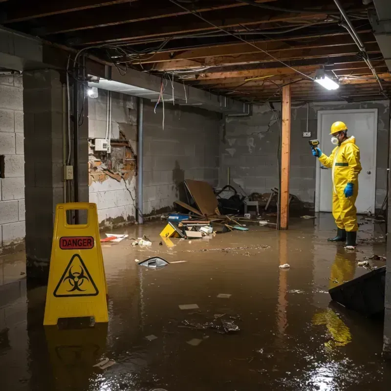 Flooded Basement Electrical Hazard in Christian County, KY Property